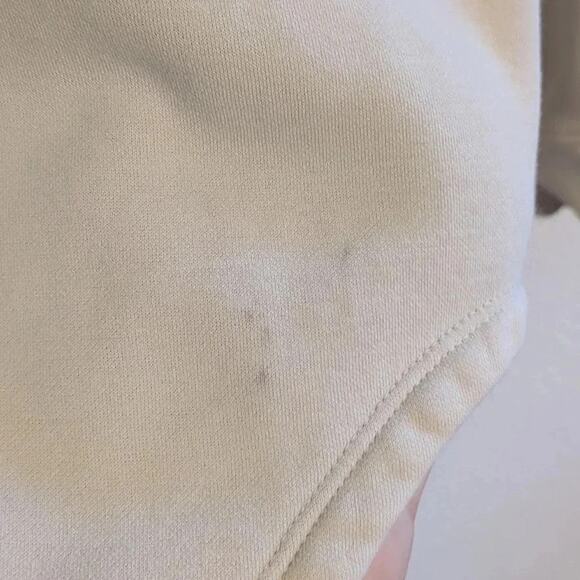 Fabletics asymmetrical cream sweater size S - Picture 3 of 6